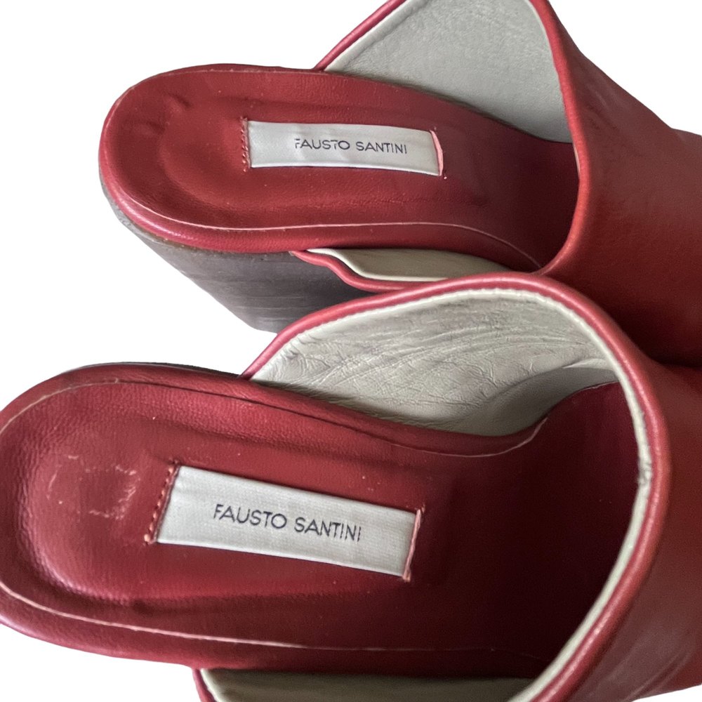 Fausto Santini Leather Wedge Mule - Picture 2 of 9